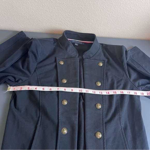 Tommy Hilfiger Military Band Classic Blazer Jacket with Button Details - Picture 9 of 12
